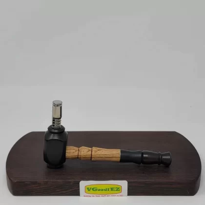 8mm OD Custom Dynavap Stem/Pipe in Zebrano/Ebony By Aezhen Wood