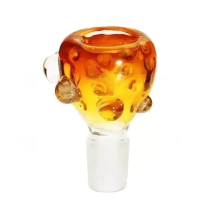 Bowl | Fumed Honeycomb Bowl w/ Marbles | 19mm – Amber