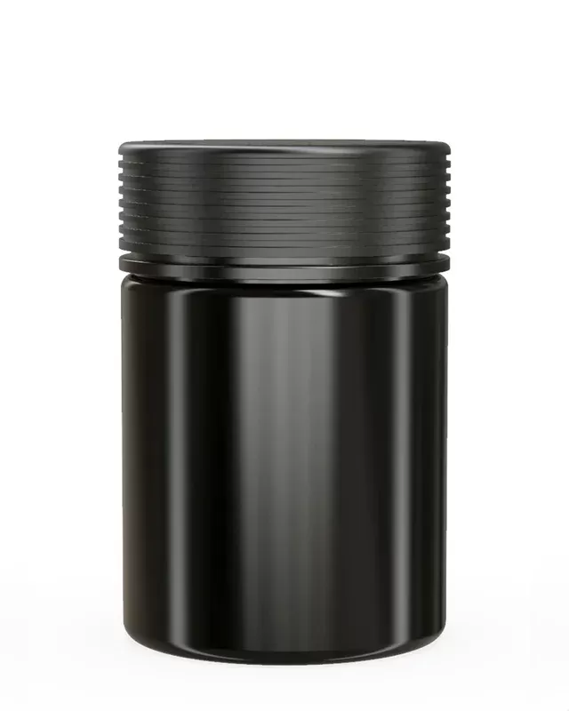 CHUBBY GORILLA | Child Resistant Black Plastic Spiral XL Jar w/ Black