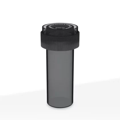 Child Resistant | Translucent Black Reversible Cap Vials
