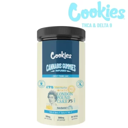 Cookies Sweet Pound Cake THC-A + Delta 9 Gummies – 25ct