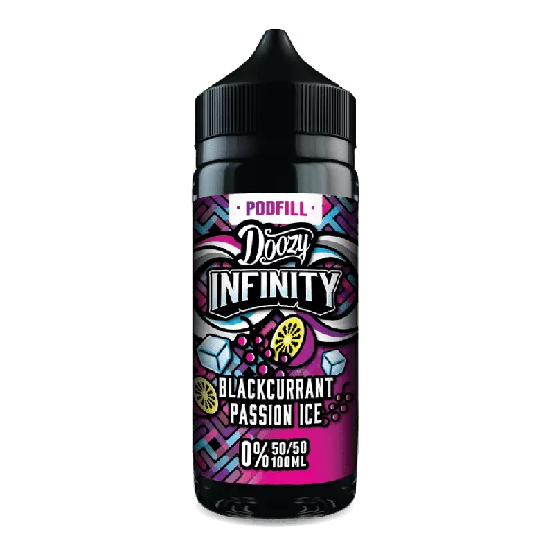 Doozy Infinity 100ml Shortfill E-Liquid 50VG Blackcurrant Passion Ice
