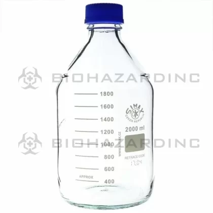 SIMAX Reagent GL 45 Clear Laboratory Glass w/ Screw Cap | 2,000mL