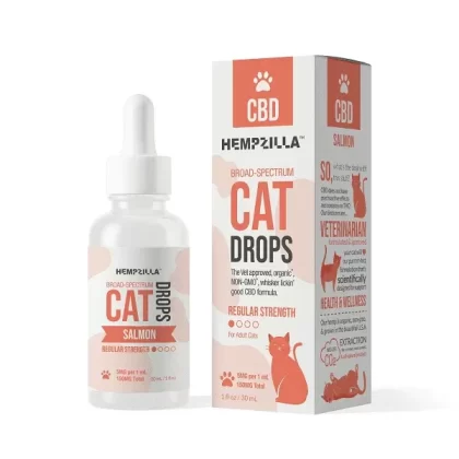 Hempzilla CBD Cat Drops Salmon Tincture 150mg