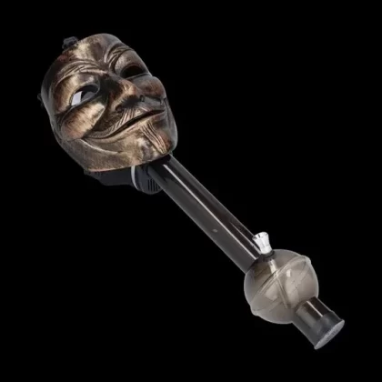 Anonymous Gas Mask Bong – Acrylic Bubble Tube – Copper