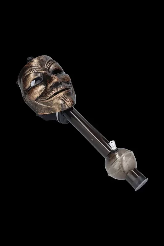 Anonymous Gas Mask Bong – Acrylic Bubble Tube – Copper