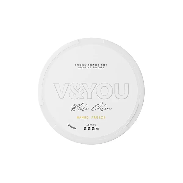 V&YOU 8,8 mg Nikotinbeutel White Edition – Genießen Sie 20 Beutel mit