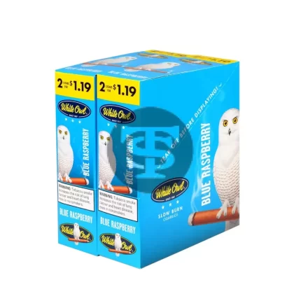 White Owl Cigarillos $1.19 Pre Priced 30 Packs of 2 Cigars Blue