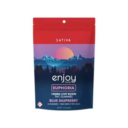 Enjoy Hemp Live Rosin Euphoria Delta 9 THC 100mg Gummies