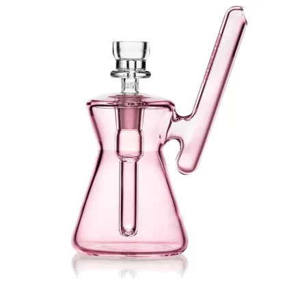 GRAV Pink Hourglass Pocket Bubbler – 4.5in