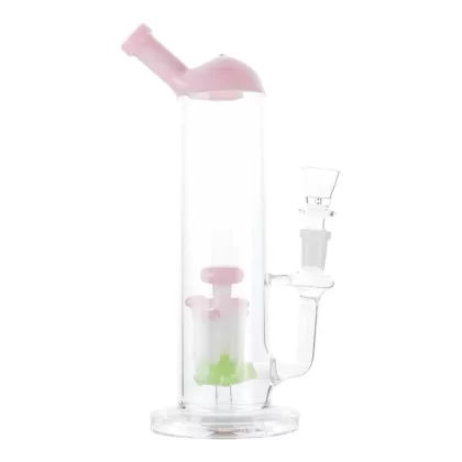 Pink Mushroom Percolator Bong – 10in