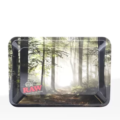 RAW® Rolling Tray | ‘Smokey Forest’ | Various Sizes – Metal