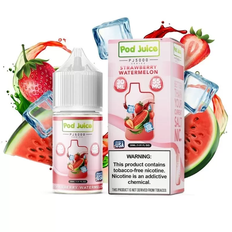 Pod Juice PJ5000 Salts | Strawberry Watermelon Ice
