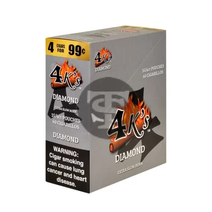 4 Kings Cigarillos 15 Packs of 4 Diamond