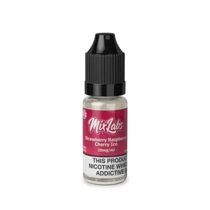 Strawberry Raspberry Cherry Ice 10ml By Mix Labs Nic Salt