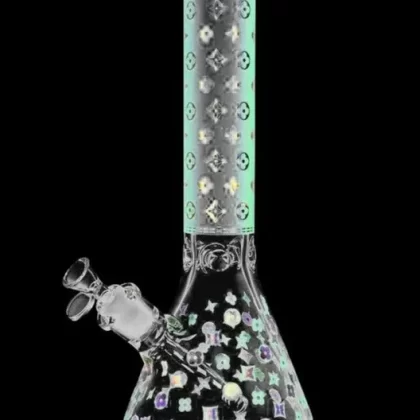 Designer Floral Diamond Print Bong