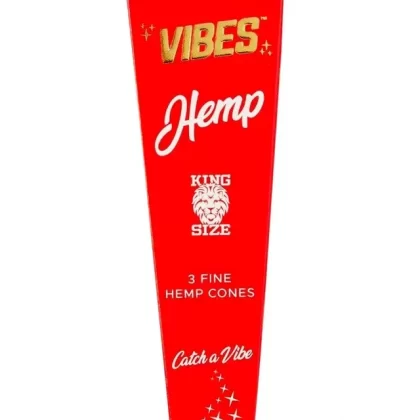 Vibes King Size Hemp Pre Rolled Cones (3-Pack)
