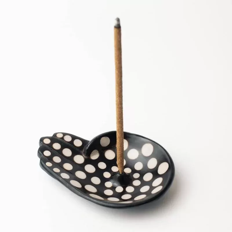 Handmade Ceramic Incense Holder Hand Shaped by Luna Sundara