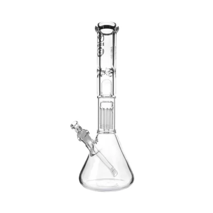 BIO Glass | Single Chamber 10-Arm Tree + Splash Guard Heavy Beaker
