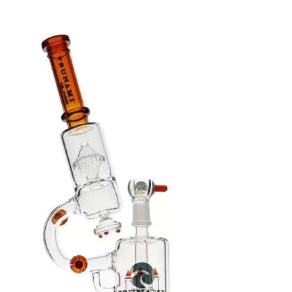 14″ Tsunami Microscope Quad Rocket Domed Perc Water Pipe
