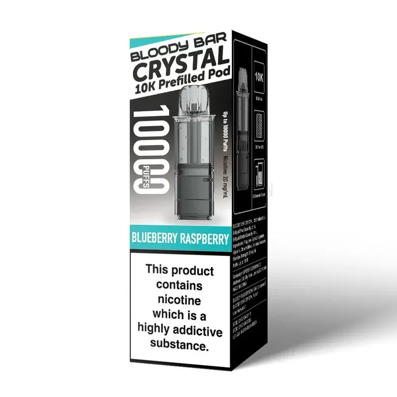 Bloody Bar Crystal 10K Prefilled Pod Blueberry Raspberry