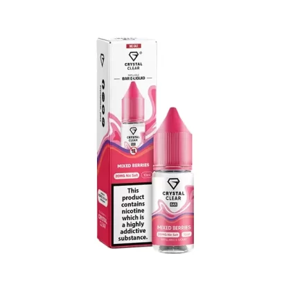Crystal Clear Bar Salt Mixed Berries E Liquid 10ml