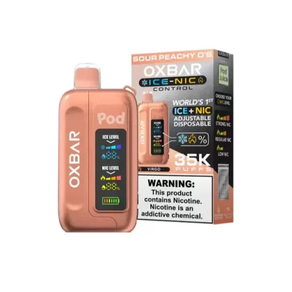 Sour Peachy O-s – Pod Juice X Oxbar Ice-Nic 35K