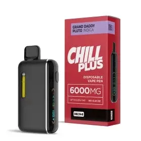 6000mg D8 Vape Pen – Grand Daddy Pluto – Indica – 6ml – Chill Plus