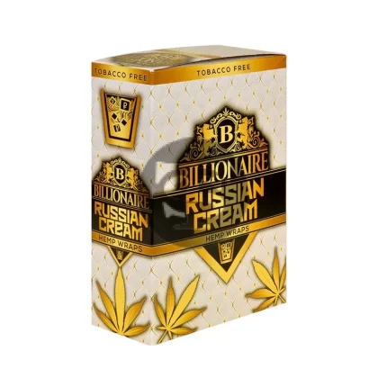Billionaire Hemp Wraps 25 packs of 2, Russian Cream