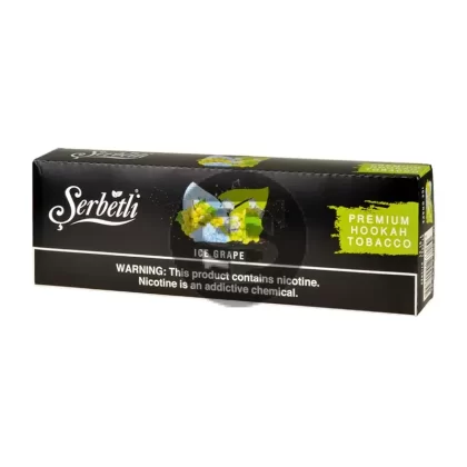Serbetli Premium Hookah Tobacco 10 packs of 50g Ice Grape
