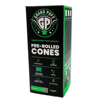 Grand Puff® Premium 1 1/4 Size Pre-Roll Cones (84mm | 26mm filter)