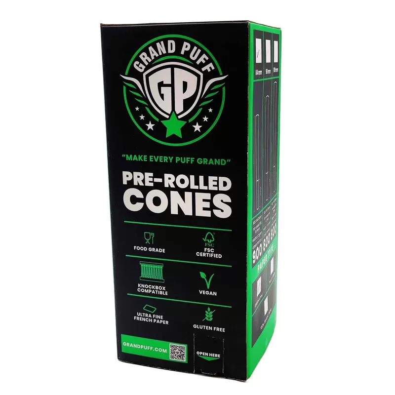 Grand Puff® Premium 1 1/4 Size Pre-Roll Cones (84mm | 26mm filter)