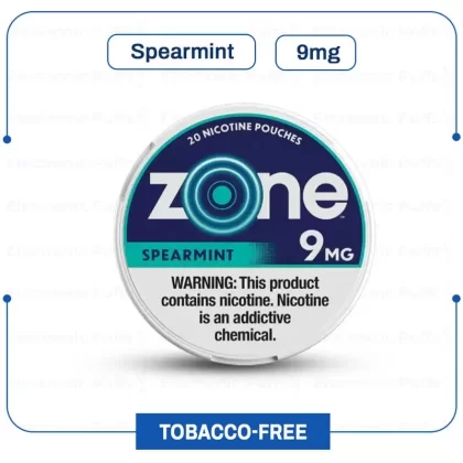 Buy zone Spearmint 9MG Nicotine Pouch Online | Eletronicpuff
