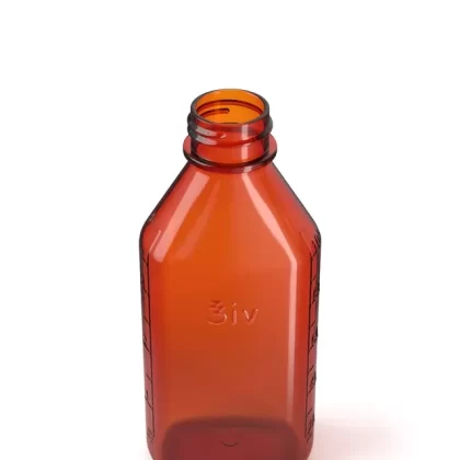 Child Resistant | Push Down & Turn Plastic Syrup Bottles w/ Oral