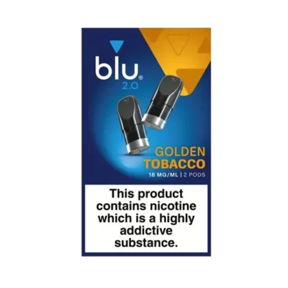 Blu 2.0 Golden Tobacco E Liquid Pods – 2 Pack