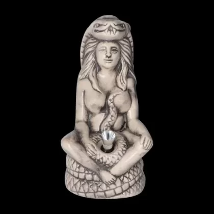 Serpent Goddess Ceramic Bong