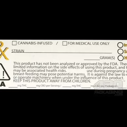California Rx Warning Labels 1000/Roll