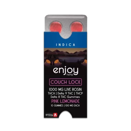 Enjoy Hemp Couch Lock THCA+THCP+D9+D8 Live Rosin 1000mg Gummies (100