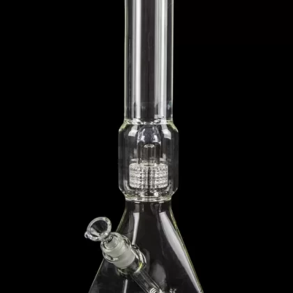 “Ancient Aliens” Pyramid Bong with Diffused Downstem and Stereo Matrix