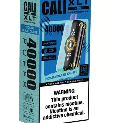 Cali XLT Disposable [40,000 puffs] – Sour Blue Dust