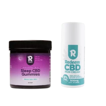 Redeem Sleep Gummies and Pain Cream Bundle