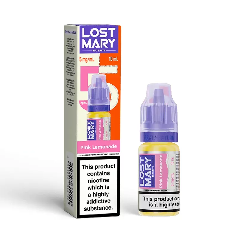 Lost Mary Nic Salt E-Liquid Pink Lemonade 10ml