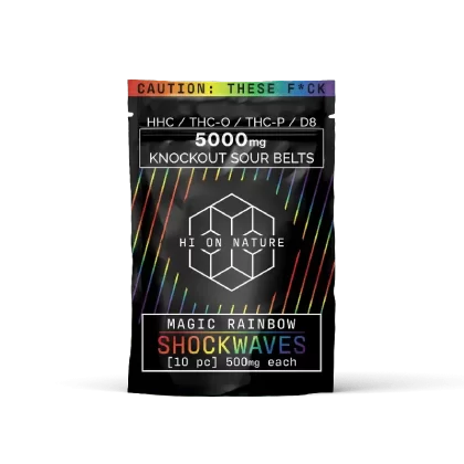 Hi On Nature 5000mg KNOCKOUT SHOCKWAVES – MAGIC RAINBOW