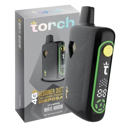Torch Designer DiSTiLLATE Disposable White Widow | Hybrid | 4g
