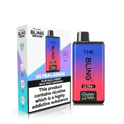 The Bling Ultra Plus 30K Vape Kit Blue Razz Cherry