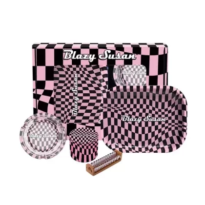 Blazy Susan Smoker’s Kit 4pc. – Trippy Checkers