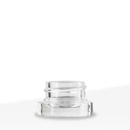 Glass Concentrate Jar | Round Container | 5mL – Clear – 126 Count