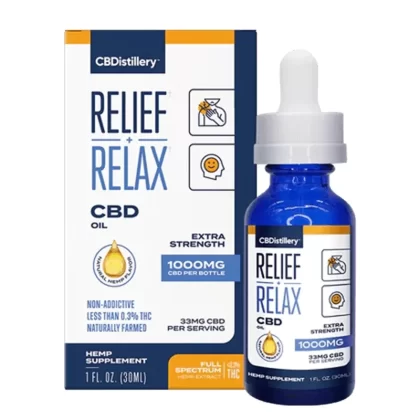 Full Spectrum CBD Oil Tincture – 1000mg – CBDistillery