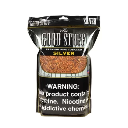 Good Stuff Silver Pipe Tobacco Bag