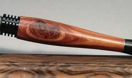 Classic Black Fin in Red Heart and African Blackwood Mouthpiece by